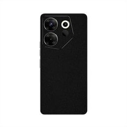 GADGETSWRAP Premium Material Skin Vinyl Decal Sticker Compatible with Tecno Camon 20 Premier - Black Matte-image-1