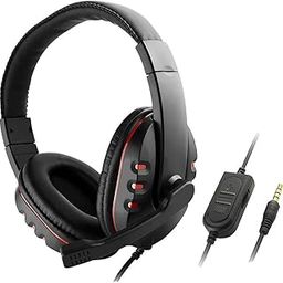 MERISHOPP Surround Sound Stereo Pc Gaming Headset & Microphone 3.5Mm with Mic Red|Computers/Tablets & Networking | Laptop & Desktop Accessories | Headsets-18