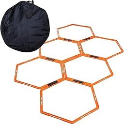 CALANDIS® Hex Agility Rings Training Ladder Speed Hurdles Hockey Tennis Home Gym Sport-22