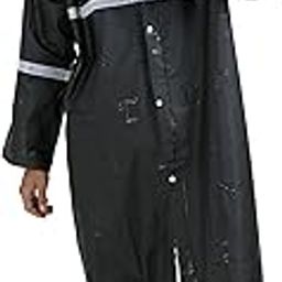FabSeasons Heavy Duty Long Raincoat for Men – 100% Waterproof Polyester with Reflective Strips, Adjustable Hoodie & Elastic Cuffs – Ideal for Bike Riders & Night Safety-image-80