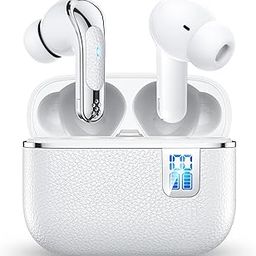 Wireless Earphones, Bluetooth Noise Cancelling, 60H Long Playback, Waterproof, iPhone Earphones, Deep Bass, In-Ear Type, Low Latency, Hands-Free Calls, Left and Right Integrated, Microphone Included-28