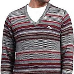 Mens Self Design V Neck Full Sleeve Pullover (1243222VN)-image-83
