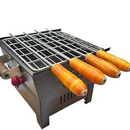 NE Grills 4 Skewers picnic charcoal Barbecue grill-image-57
