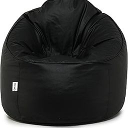 Amazon Brand - Solimo Mudda XXXL Bean Bag Cover Without Beans (Black)-image-79