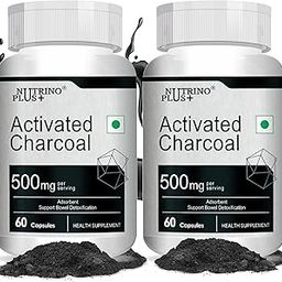 Nutrinoplus® Activated Charcoal 500mg – 60 Capsules | Natural Detox Supplement for Digestive Health, Gas & Bloating Relief, Bowel Cleanse, Skin & Teeth Care | Adsorbent Support | Formulated in USA (2)-9