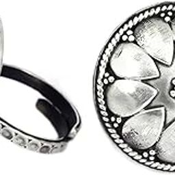 925 Sterling Silver Toe Ring, Moh Intricate Petal Toe Ring,Well Stamped with 92.5, Minimal Pieces, Handcrafted Oxidized Toe-Ring, Women Accessories-image-6