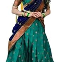 Traditional Unstitched Lehenga Material with Dupatta for Women – Elegant Border Work-image-76