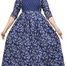 Women's Cotton Floral Printed Anarkali Maternity Feeding Kurtis/Gowns-image-78