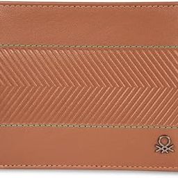 Men RFID Protected Locarno Global Coin Wallet - Tan, No. of Card Slot: 4 | Embossed Global Coin Wallet with Side Closure | Leather-image-82
