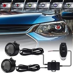 aakichi AUTO LED Devil Eye Headlights Kit, Dynamic Demon Eye Design, 12-36V, HD Lens, Remote Control,Big Eyeball Lights for Cars and Motorcycles-21