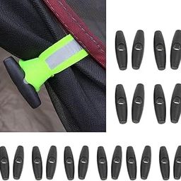 SAZ DEKOR 20x Camping Awning Tent Fly Roll Up Buckle Tent Inner Duffle Toggle Stopper-image-27