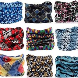 6PCS/9PCS/12PCS/15PCS Outdoor Multifunctional Sports Magic Scarf, High Elastic Magic Headband with UV Resistance, Headscarves, Headbands (9PCS, 02)-image-92
