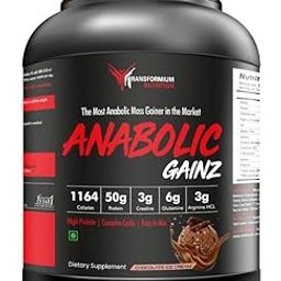 Transformium Nutrition Anabolic Gainz: Enhanced Muscle Builder And Mass Gainer (2.72 Kg,Chocolate Ice Cream,1 Count,27 Servings)-19