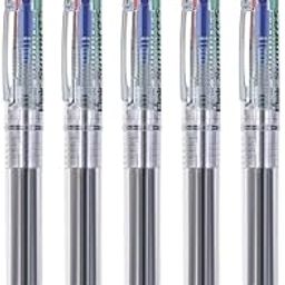 FLAIR Sunny Retractable 0.5mm Ball Pen Pouch Pack | Swiss Tip Technology | Retractable Mechanism & Low Viscosity Ink System | Smooth & Effortless Writing With Sleek Clip Design | Pack of 5 Pens-image-34