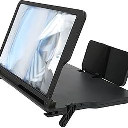 Screen Magnifier, 12.5in Portable 3D HD Phone Magnifier Gaming Movies Videos Enlarger Screen Amplifier, Foldable Phone Stand Compatible with All Smartphones, Cool Tech Gifts for Men Smartphones(Black)-picture-25