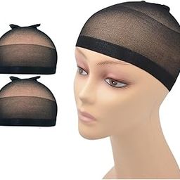 VIVIAN Wig Caps for Women, 2Pcs Black Wig Cap for Lace Front Wig Caps Bulk Stretch Nylon Stocking Caps for Wigs-image-67