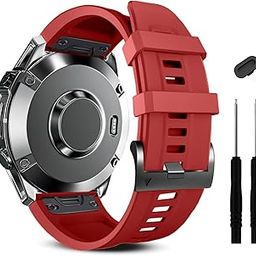 ZPJPPLX 22mm Quick-Fit Silicone Band for Garmin Fenix 7 Pro/7/6 Pro/6/5 Plus/5, Sports Replacement Straps for Forerunner 965/955/945/935/Approach S70 47mm-16