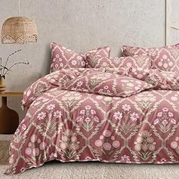 SITTING STYLE 400tc 1 Reversible Comforter Super King Size108 x 108 Both Side Same Print 1 Bedsheet King Size 108 * 108 inches and 2 Pillow Cover (Comforter with Bedsheet)-image-66