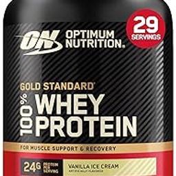 Optimum Nutrition (ON) Gold Standard 100% Whey Protein Powder (Vanilla Ice Cream)2 lbs, 907 g, for Muscle Support & Recovery, Vegetarian - Primary Source Whey Isolate-17