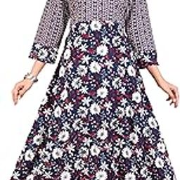 Traditional Look Rajasthani Anarkali Rayon Kurta for Women Gown Anarkali Dress-image-82