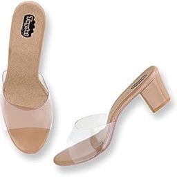 women fancy transparent block heel sandal (53053)-picture-52