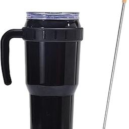 HEAVENGLOW 40oz Tumbler with Handle Outdoor Portable Leakproof Fit in Car Black-image-13