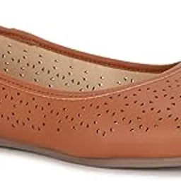 bata Women Way Tan Ballerinas-picture-3