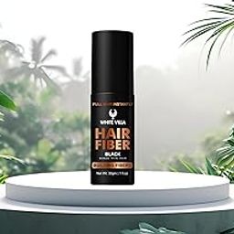 WHHITEVILLA Hair Building Fibers (Black) 30g - Hair Fibers For Thin & Fine Hair -Hair Thickening Fibers For Men & Women (30g Pack of 1)-image-85
