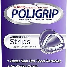 Super Poli-Grip Super Poligrip Comfort Seal Denture Adhesive Strips 40Ea-16