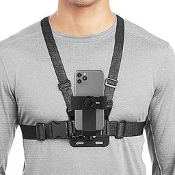 HOJI Mobile Phone Chest Mount Strap Holder Helmet Mount for Action Camera for POV Gopro Akaso Samsung iPhone-19
