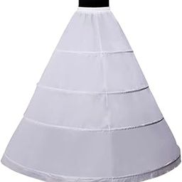 Jain Button 4 Hoop Shapewear, Wedding Dress Petticoat, White Polyester Underskirt, Ball Gown Shapewear Crinoline-image-9