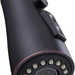 Faucet Head Replacement, Angle Simple Kitchen Faucet Sprayer Head, Pull Down Faucet Nozzle, Male Threads, Oil Rubbed Bronze-image-69
