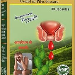 DR. REMED Piles Plus Ayurvedic Capsules for Piles & Fissure Relief – Natural Herbal Supplement for Bleeding, Pain, Swelling, Constipation & Digestive Support – 30 Capsules-image-42
