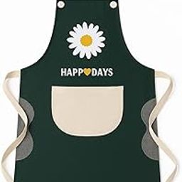 RIDRA Flower Print Apron – Vintage Style Cotton Apron for Women with Pockets – Ideal for Cooking, Crafting, or Hosting (Pack of 1)-image-80