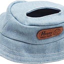 CALANDIS™ Plush Figure Wide Brim Hat Coordination DIY Hands on Headgear for 15cm Dolls Blue-picture-10