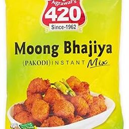 Agrawal's 420 Bites Agrawal's 420 Moong Bhajiya Mix Instant Mix 100% Vegetarian 400 gm (Pack of 2)-image-29
