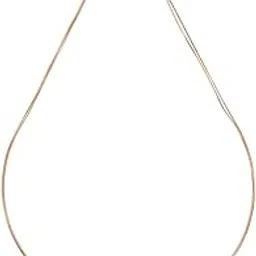 kushal's Fashion Jewellery White Rose Gold Polished 92.5 Sterling Silver Chain Pendant for Women, With Adjustable Chain, Best for Office Wear - 436798-picture-0
