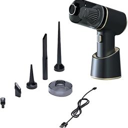 SYGA Handheld Wireless Car Vacuum Cleaner Four-in-One Vacuum Blower Vacuum Rechargeable Swimming Ring Car Home Dual-Purpose Dust Collector(Matte Black)-55