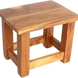Generic Hard Wooden Small Stool - Width Meters: 0.00, Length Meters: 0.00, Height Meters: 0.00, Brown-image-50