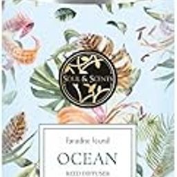 Ocean Reed Diffuser Refill for Fragrance | Free 18 Fiber Reed Sticks | Long Lasting | Smoke Less Room Freshener for Home, Bedroom, Living Room & Office | 1Ltr-image-15