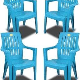 ANMOL Platinum Durable Premium Heavy Duty Chair for Home Office resturant Plastic Living Room Chair (Blue) (Pack of 4)-image-56