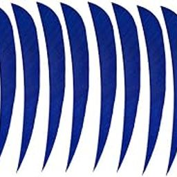 12 Pieces Archery Hunting Arrow Feather Fletching Right Wing Fletches 4 inch Dark Blue-image-64