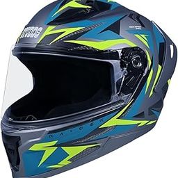 STUDDS Raider Skulpt ISI Certified Full Face Helmet for Men and Women with Spoilor and Clear Visor-image-20