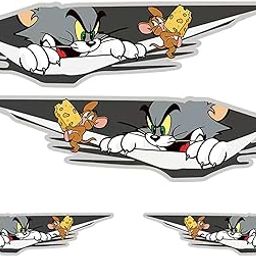 4 Pcs Car Stickers Exterior, Car Sticker, Car Stickers Car Decals Anime Stickers for Cars & Bikes Waterproof & Easy to Use-image-18
