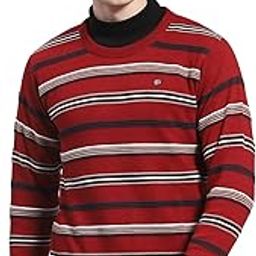 Mens Striped Round Neck Full Sleeve Wool Blend Casual Sweater (1239261RN)-image-38