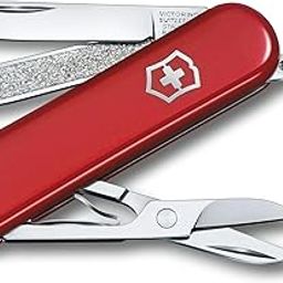 Victorinox Swiss Army Knife - FRESH. STYLISH. COLORFUL SWISS CLASSICS - 7 Function, Multitool with a Pair of Scissors - Red, 58 mm-25