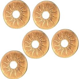 Sahiba Gems Sun Copper Coin with Hole/Sikka for Pooja/Astrological and Lal Kitab Remedy - Set of 5 Pcs-image-70