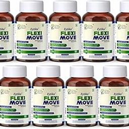 Fytika Flexi Move - Joint Support Supplement, Glucosamine, Rosehip, Boswellia Serrata, Supports Bone, Joint, Cartilage Health, For Men, Women - 540 Tablets (Pack of 9)-image-86