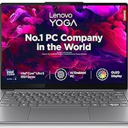 Lenovo Yoga Slim 7 Intel Core Ultra 5 125H 14"(35.5cm) WUXGA-OLED 400Nits Laptop (16GB RAM/512GB SSD/AI PC/2Wx4 Speakers/Windows 11/Office Home 2024/1Yr ADP Free/Grey/1.39Kg), 83CV0085IN-7