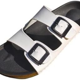 Bloom_Footwear Men's Fashionable Two Strap Cork Sandals for Casual & Office wear |Comfortable & Adjustable| (White-7)-picture-28